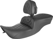 Saddlemen Roadsofa Lattice Stitch Seat For Harley Davidson FLHR 1340 1997-1998 - Black