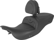 Saddlemen Heated RoadSofa Black Stitching Seat For Harley Davidson FLHT 1340 1997-1998 - Black