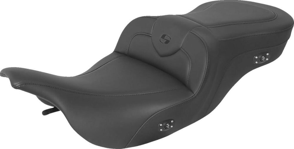 Saddlemen Heated RoadSofa Black Stitching Seat For Harley Davidson FLHT 1340 1997-1998 - Black