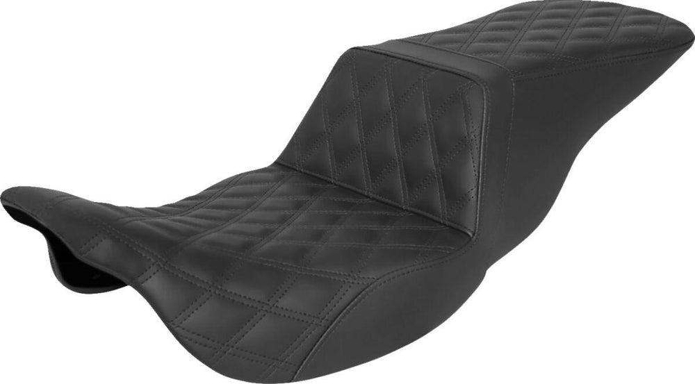 Saddlemen Tour Step Up Full Lattice Stitch Seat For Harley Davidson FLH 1868 2021 - Black