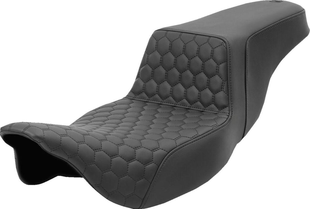Saddlemen Honeycomb Step Up Extended Seat For Harley Davidson FLH 1868 2021 - Black