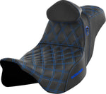 Saddlemen Pro Series SDC Performance Grip Seat For Harley Davidson FLH 1868 2021 - Black Blue