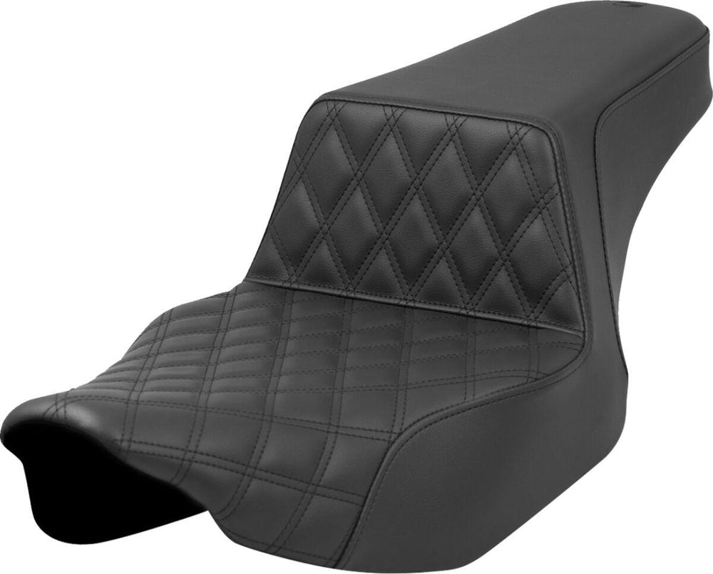 Saddlemen Step Up Seat Lattice With Rear Smooth For Harley Davidson FLHX 1923 2024 - Black