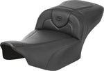 Saddlemen Roadsofa Extended Reach Carbon Weave Seat For Harley Davidson FLHX 1923 2024 - Black