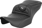 Saddlemen Roadsofa Carbon Fibre Seat For Harley Davidson FLHX 1923 2024 - Black