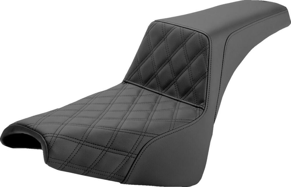 Saddlemen Step Up Front Lattice Seat For Harley Davidson FLDE 1750 2018-2020 - Black