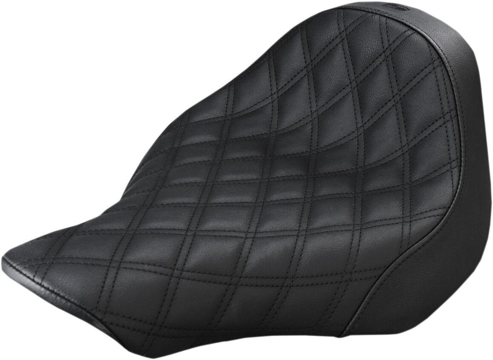Saddlemen Renegade Lattice Stitch Solo Seat For Harley Davidson FXSB 1690 2013 - Black