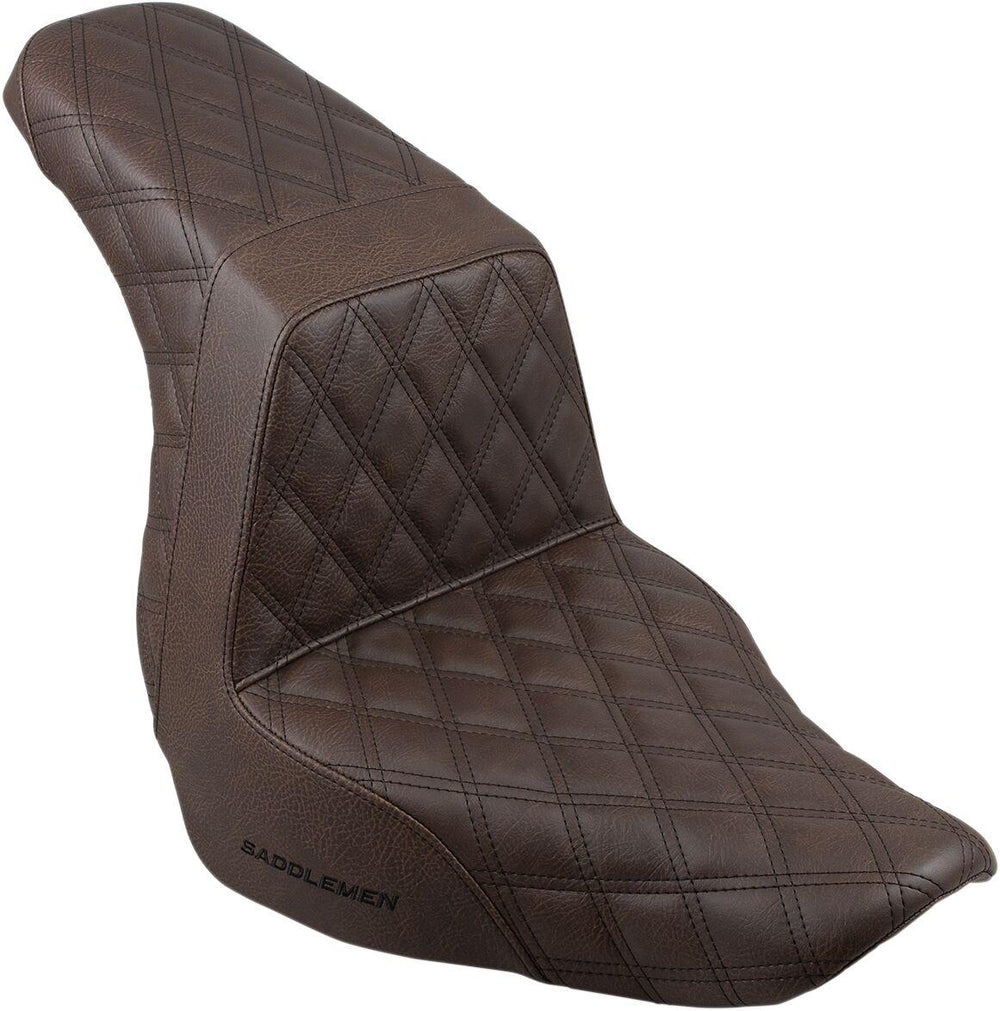 Saddlemen Step Up Full Lattice Seat For Harley Davidson FLSB 1750 2018-2024 - Brown