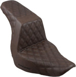 Saddlemen Step Up Full Lattice Seat For Harley Davidson FLSB 1750 2018-2024 - Brown
