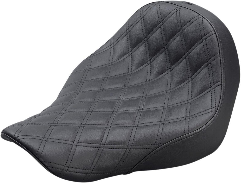 Saddlemen Renegade Lattice Stitch Solo Seat For Harley Davidson FLSB 1750 2018-2024 - Black