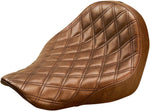 Saddlemen Renegade Lattice Stitch Solo Seat For Harley Davidson FLSB 1750 2018-2024 - Brown