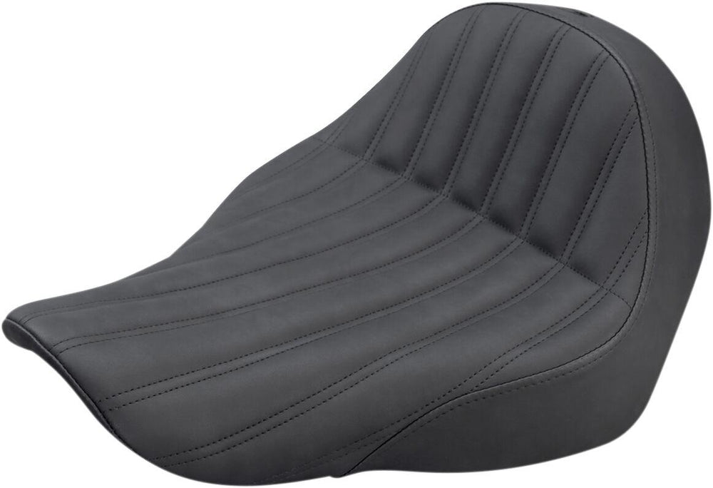 Saddlemen Knuckle Solo Ribbed Seat For Harley Davidson FLSB 1750 2018-2024 - Black