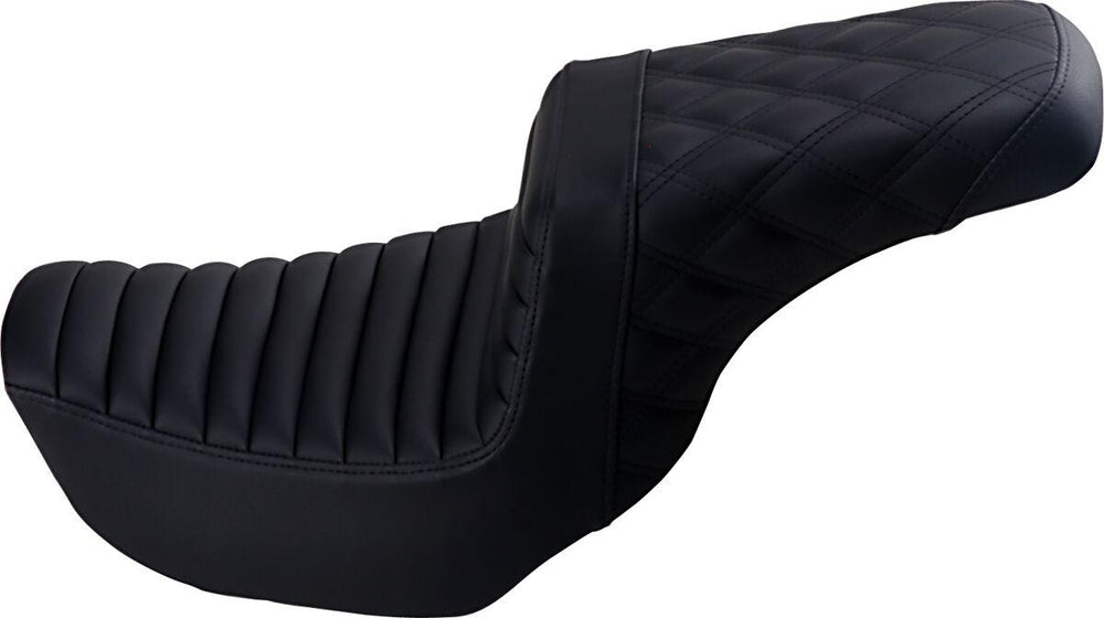 Saddlemen Step Up Seat For Harley Davidson FLD 1690 2012-2013 - Black