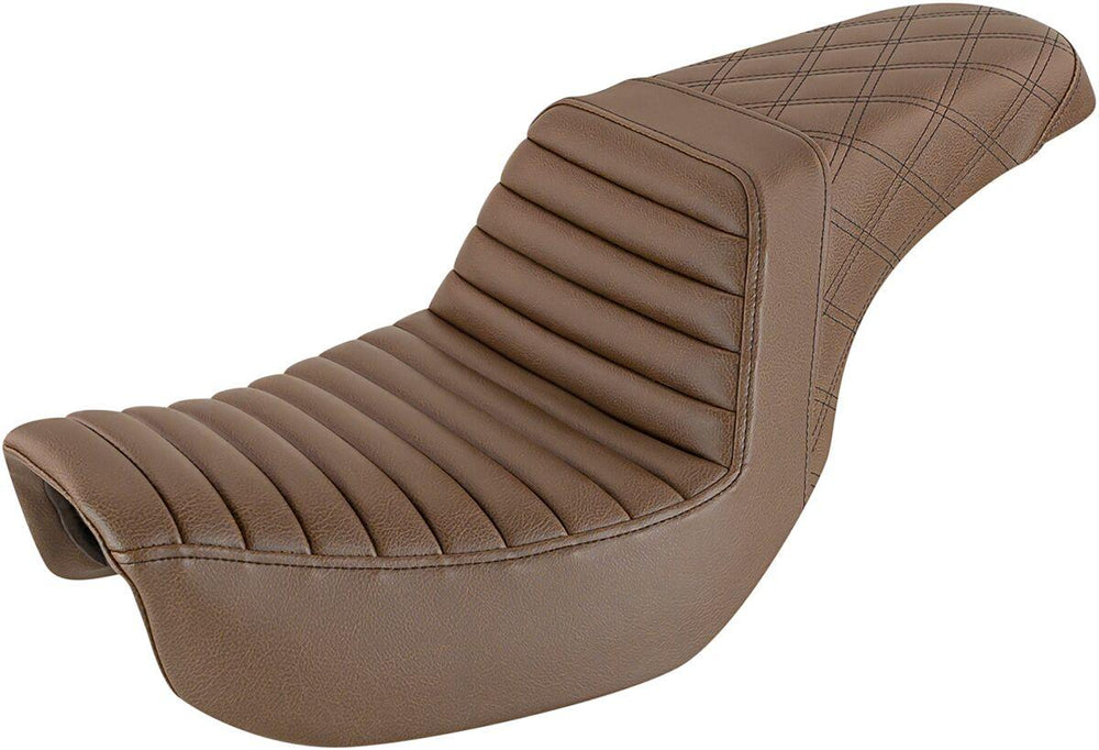 Saddlemen Step Up Seat For Harley Davidson FLD 1690 2012-2013 - Brown