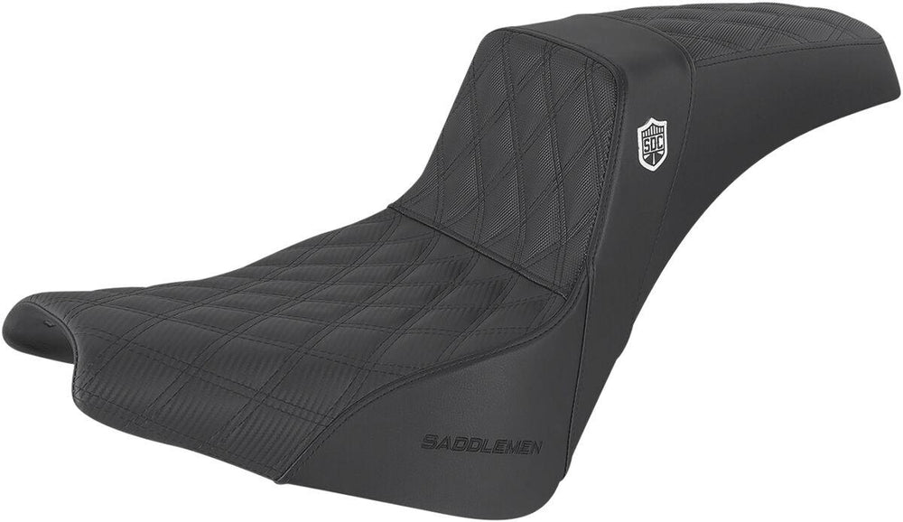Saddlemen Pro Series SDC Performance Gripper Lumbar Seat For Harley Davidson FLDE 1750 2018-2020 - Black