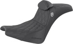 Saddlemen Pro Series SDC Performance Grip Seat With Backrest For Harley Davidson FXBB 1750 2018-2020 - Black