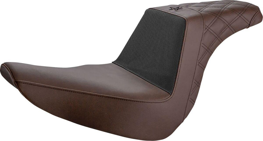 Saddlemen Unknown Industries Performance Gripper Seat For Harley Davidson FLSB 1750 2018-2024 - Brown