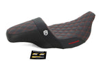 Saddlemen Pro Series SDC Performance Grip Seat For Harley Davidson FLH 1868 2021 - Black Red