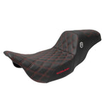 Saddlemen Pro Series SDC Performance Grip Seat For Harley Davidson FLH 1868 2021 - Black Red