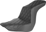Saddlemen Step Up Full Lattice Stitch Seat For Harley Davidson FLSB 1750 2018-2024 - Black