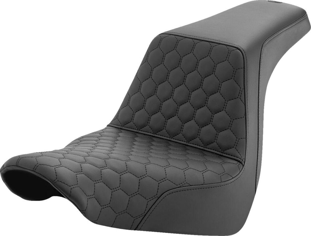 Saddlemen Honeycomb Step Up Seat For Harley Davidson FLSB 1750 2018-2024 - Black