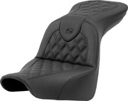 Saddlemen Roadsofa Lattice Stitch Seat For Harley Davidson FLSB 1750 2018-2024 - Black