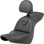 Saddlemen Roadsofa Standard Reach Seat With Backrest For Harley Davidson FLSB 1750 2018-2024 - Black