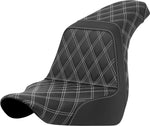 Saddlemen Lattice Stitch Step Up Seat For Harley Davidson FLSB 1750 2018-2024 - Black White
