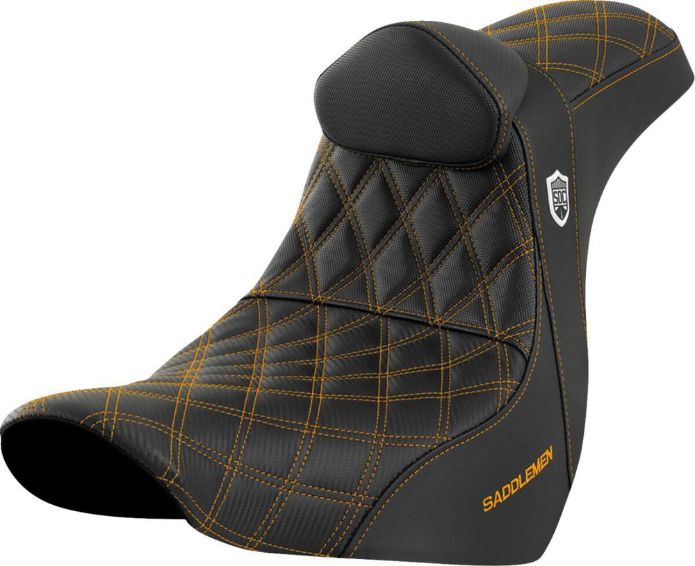 Saddlemen Pro Series SDC Performance Grip Seat For Harley Davidson FLSB 1750 2018-2020 - Black Gold