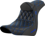 Saddlemen Pro Series SDC Performance Grip Seat For Harley Davidson FLSB 1750 2018-2020 - Black Blue