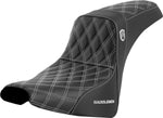 Saddlemen Pro Series SDC Performance Carbon Fiber Gripper Seat For Harley Davidson FXBB 1750 2018-2020 - Black White