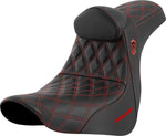 Saddlemen Pro Series SDC Performance Grip Seat For Harley Davidson FLSB 1750 2018-2020 - Black Red