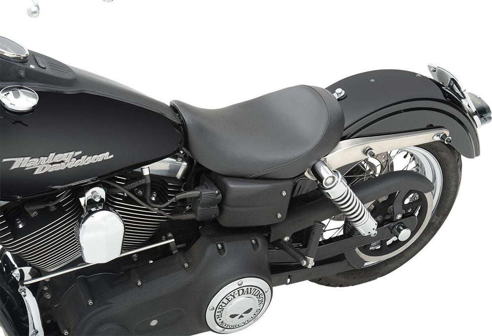 Saddlemen S3 Super Slammed Solo Seat For Harley Davidson FLD 1690 2012-2013 - Black