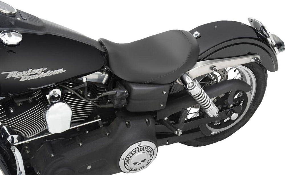 Saddlemen S3 Super Slammed Solo Seat For Harley Davidson FLD 1690 2012-2013 - Black