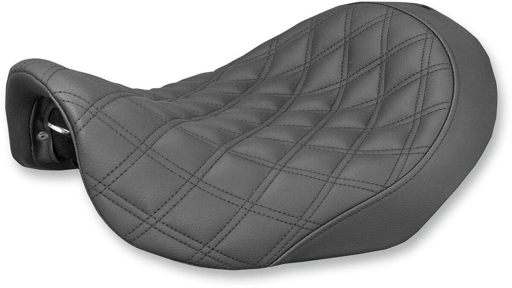 Saddlemen Renegade Lattice Stitch Solo Seat For Harley Davidson FLD 1690 2012-2013 - Black