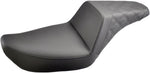 Saddlemen Step Up Seat For Harley Davidson FXDWG 1340 1996-1998 Rear Lattice Stitch - Black