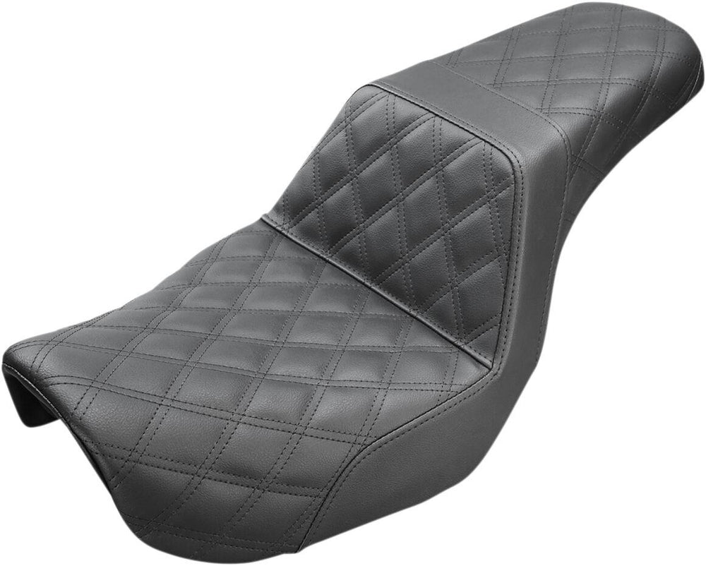 Saddlemen Step Up Full Lattice Stitch Seat For Harley Davidson FLD 1690 2012-2013 - Black
