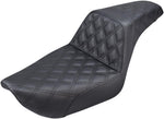 Saddlemen Step Up Full Lattice Stitch Seat For Harley Davidson FXD 1340 1996-1998 - Black