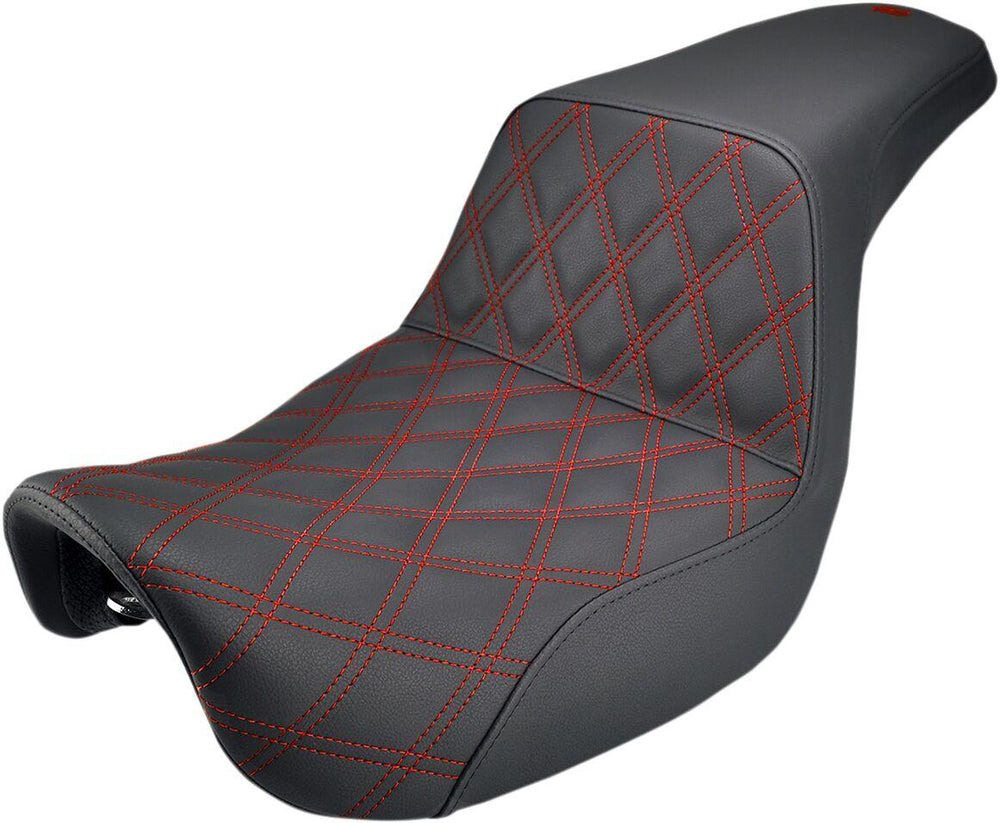 Saddlemen Step Up Seat For Harley Davidson FLD 1690 2012-2013 - Red