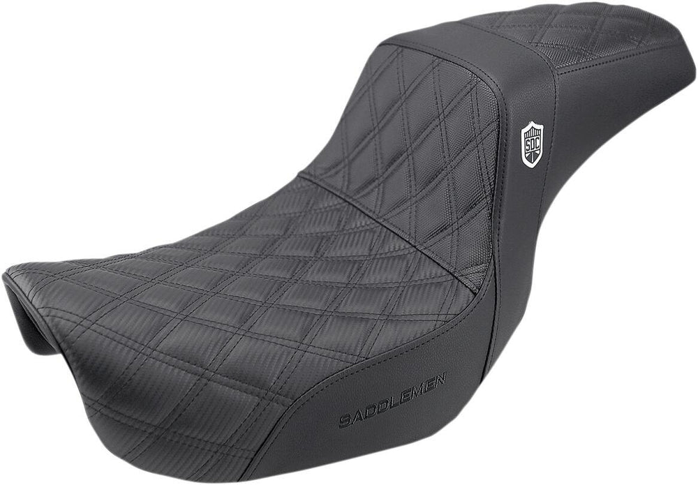 Saddlemen Pro Series SDC Performance Gripper Lumbar Seat For Harley Davidson FLD 1690 2012-2013 - Black