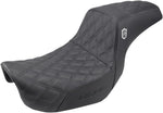 Saddlemen Pro Series SDC Performance Gripper Lumbar Seat For Harley Davidson FLD 1690 2012-2013 - Black