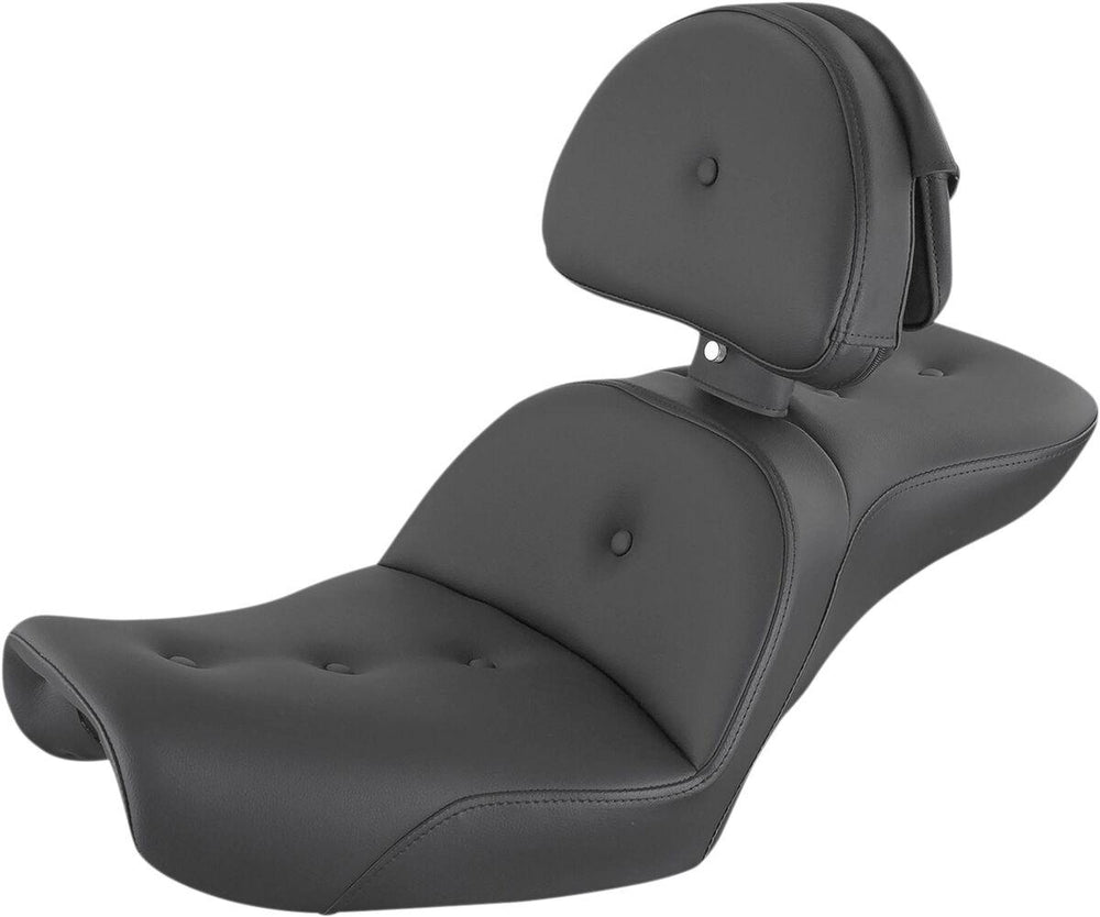 Saddlemen Explorer RoadSofa Seat For Harley Davidson FXD 1340 1996-1998 Pillow - Black