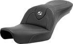 Saddlemen Roadsofa Carbon Fibre Seat For Harley Davidson FXD 1340 1996-1998 - Black