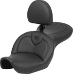Saddlemen RoadSofa Standard Reach Seat For Harley Davidson FXDWG1340 1996-1998 Black Stitching - Black