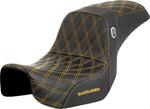 Saddlemen Pro Series SDC Performance Grip Seat For Harley Davidson FLD 1690 2012-2013 - Black/Gold