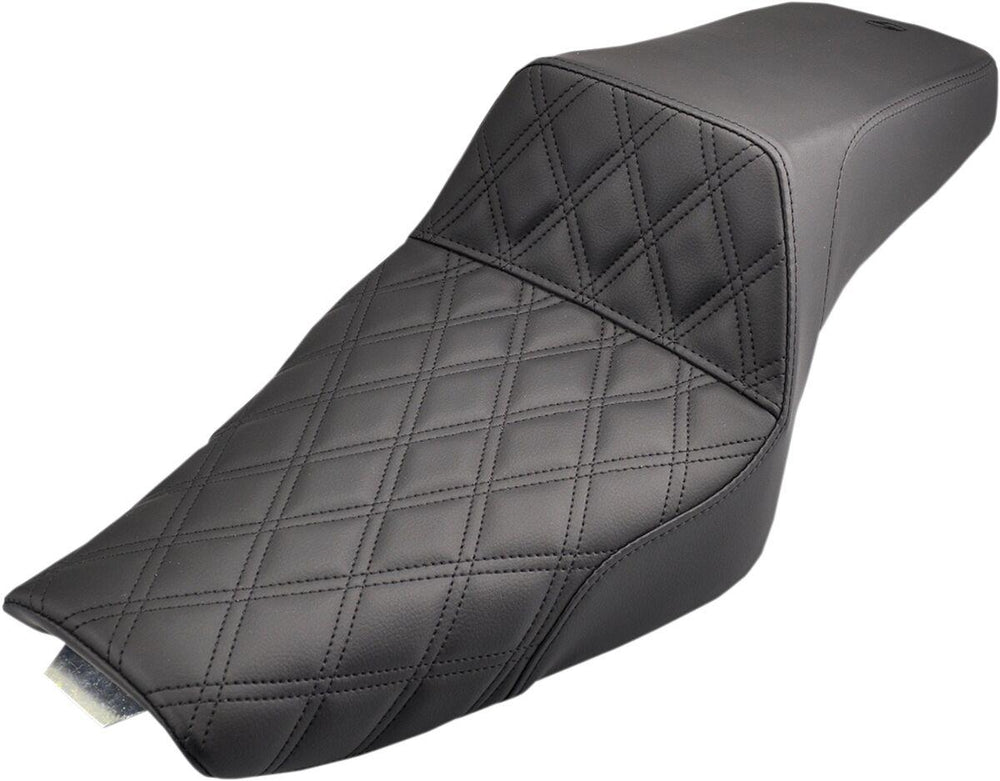 Saddlemen Step Up Front Lattice Seat For Harley Davidson XL 1200 C 2007-2020 - Black