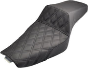Saddlemen Step Up Front Lattice Seat For Harley Davidson XL 1200 C 2007-2020 - Black