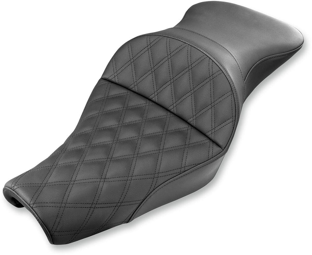 Saddlemen Explorer Lattice Stitch Seat For Harley Davidson XL 1200 C 2007-2020 - Black