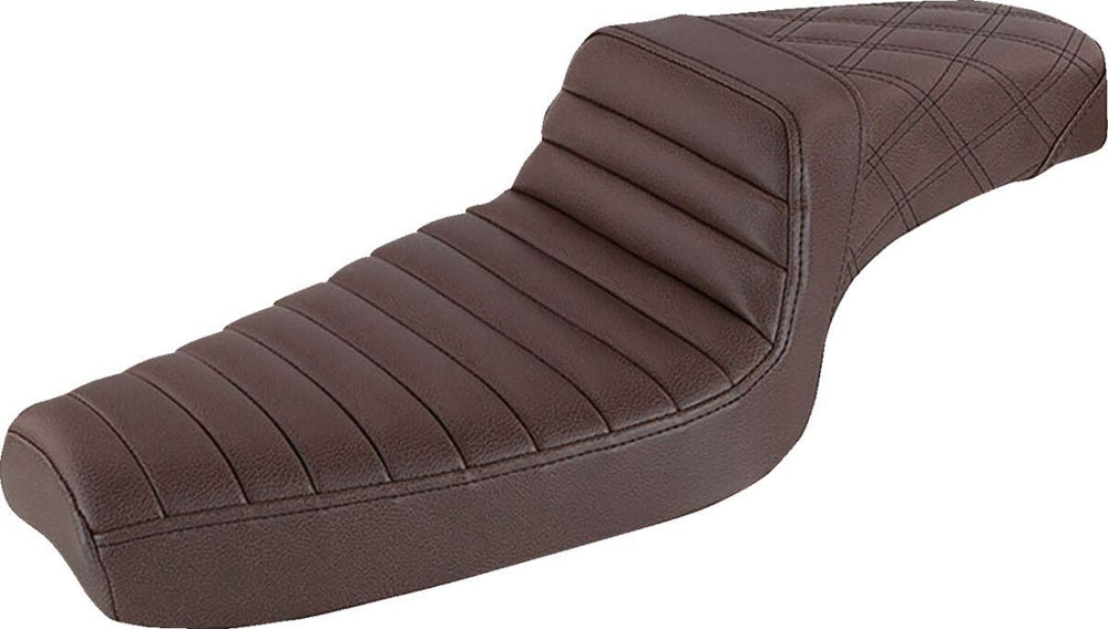 Saddlemen Step Up Seat For Harley Davidson XL 1200 C 1996-2003 - Brown