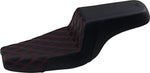 Saddlemen Step Up Seat For Harley Davidson XL 1200 C 2004-2020 - Black Red